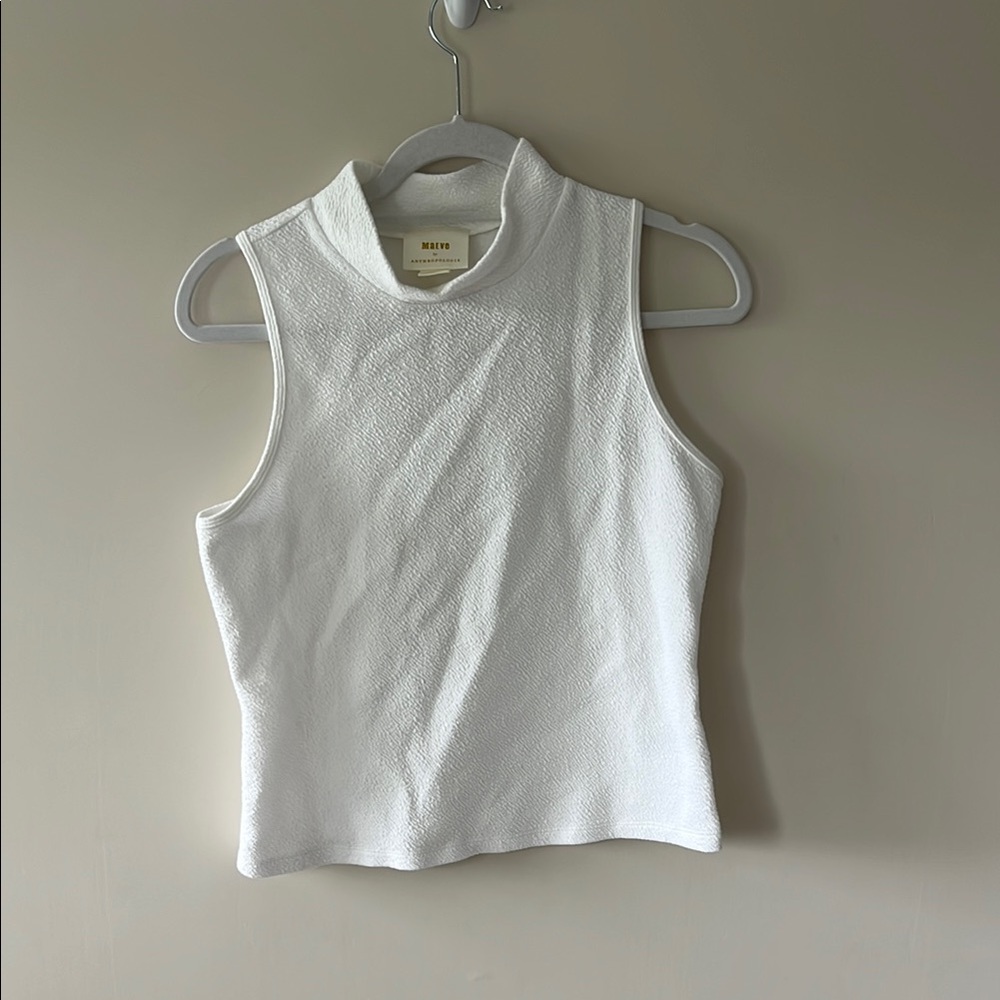 Maeve White Sleeveless Top, Size M